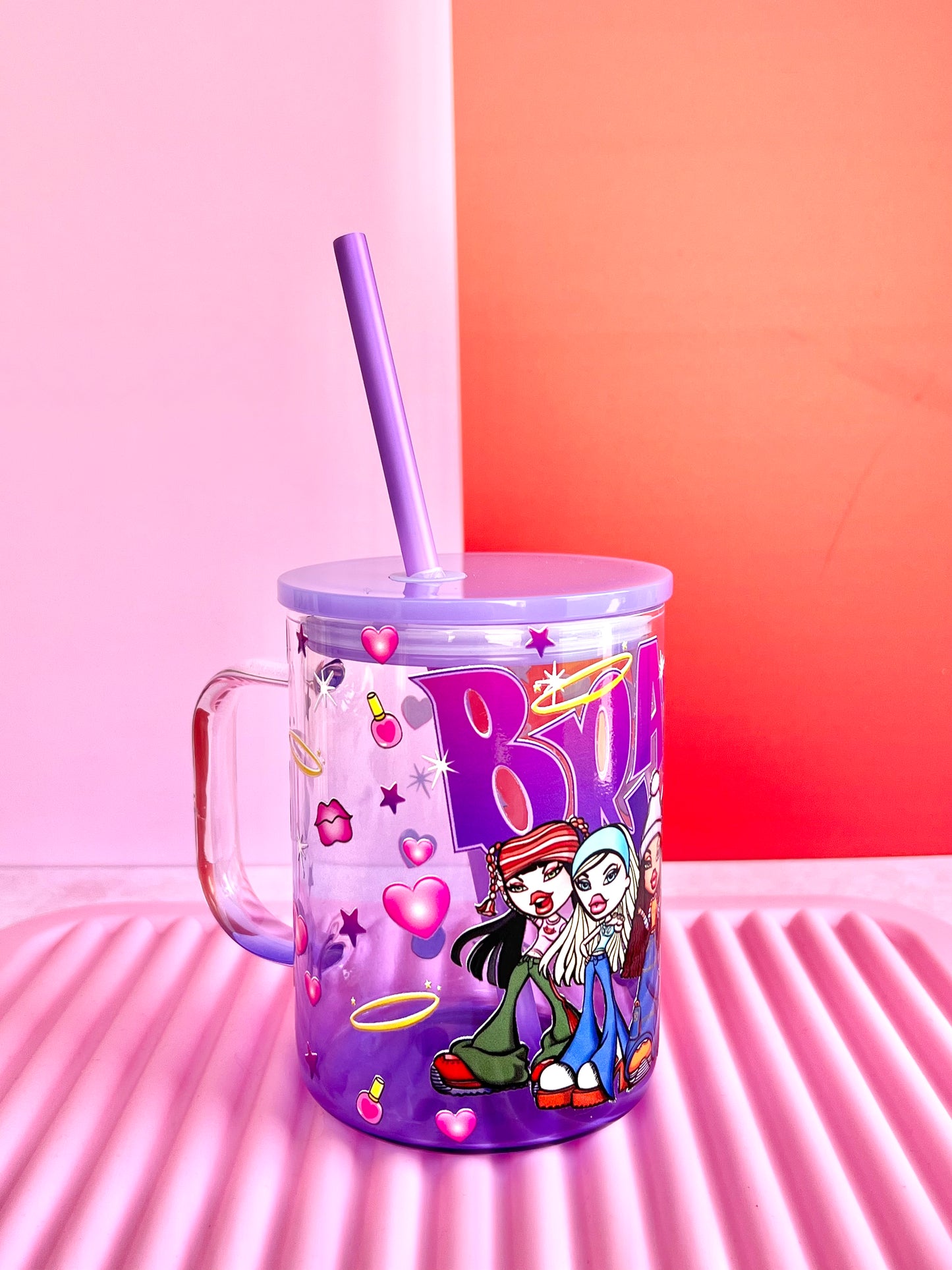 16oz Bratz Glass Cup