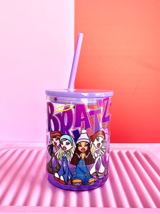 16oz Bratz Glass Cup